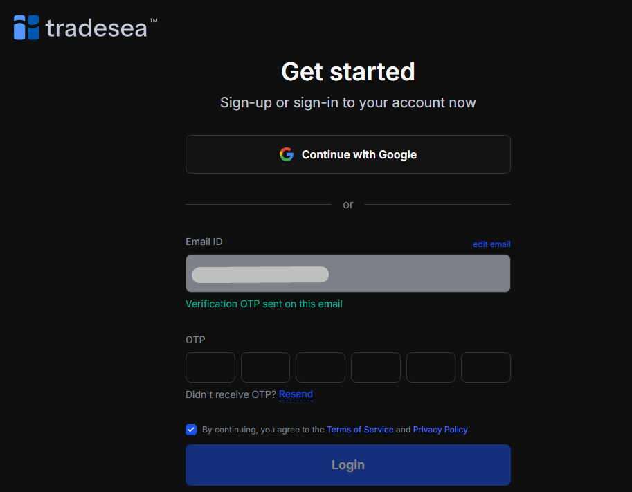 Email OTP verification
